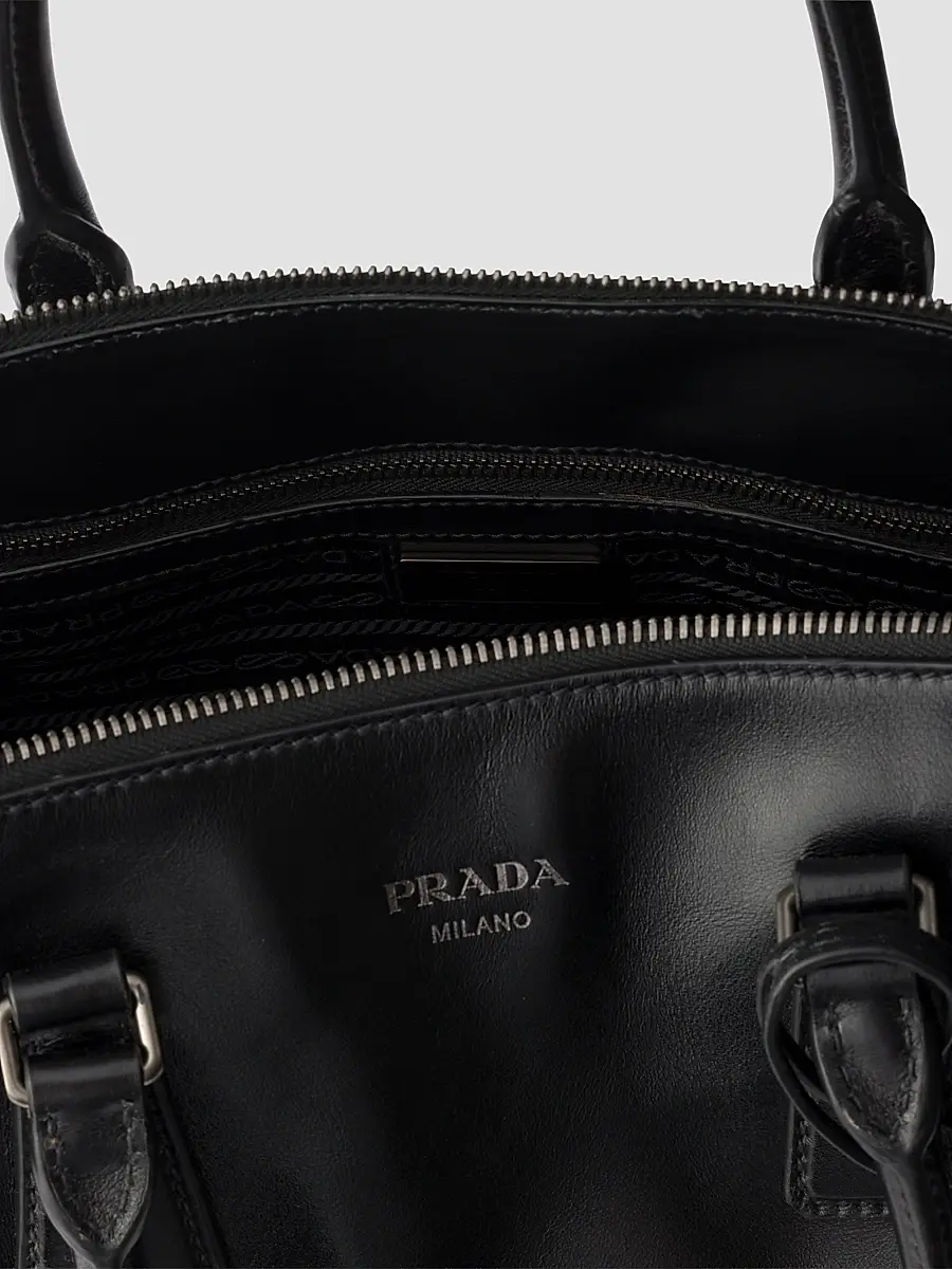 Prada Men's Leather Tote Bag | Thumbnail 6 Prada Men's Leather Tote Bag | Thumbnail 6