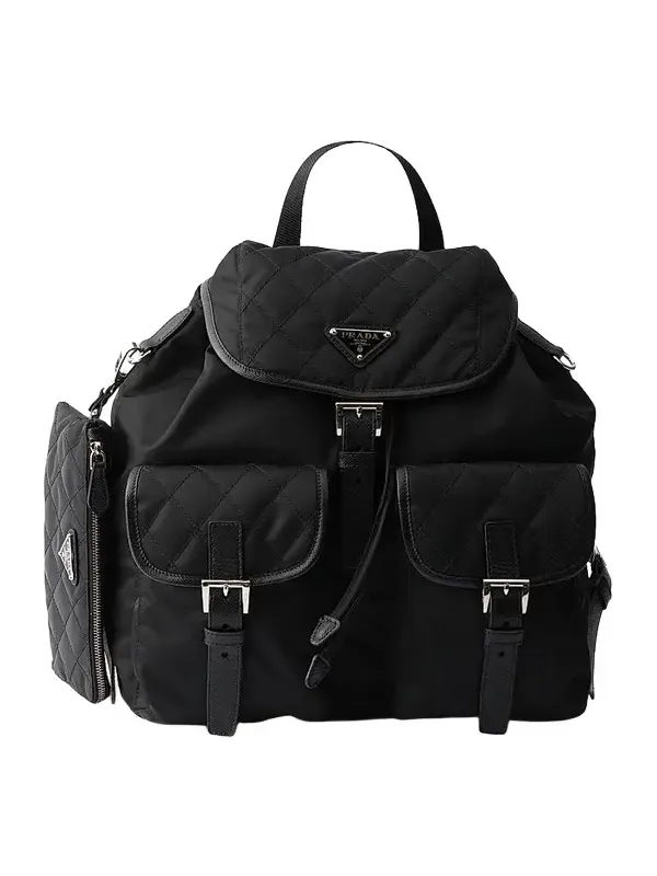 Prada Women's Medium Quilted Re-Nylon Backpack