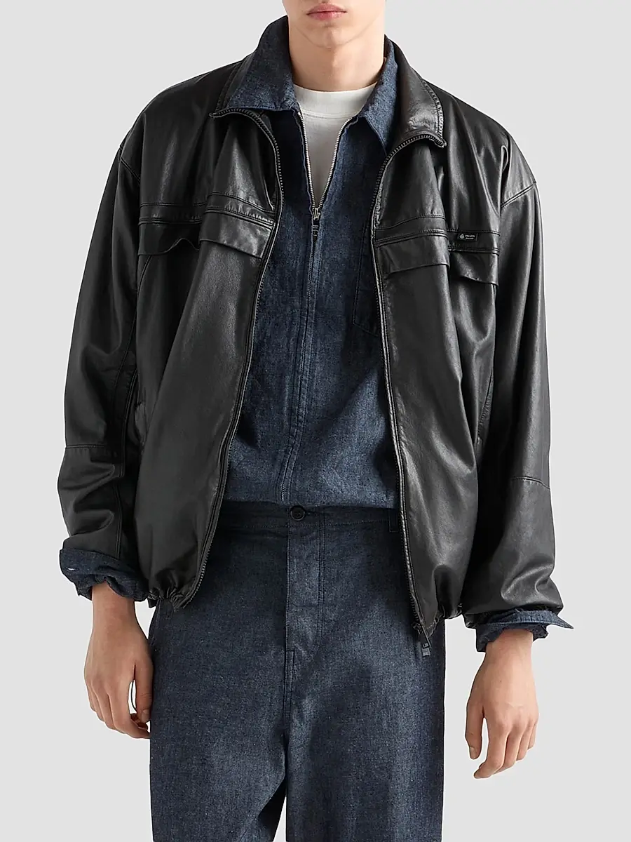 Prada Men's Chambray Shirt | Thumbnail 2 Prada Men's Chambray Shirt | Thumbnail 2