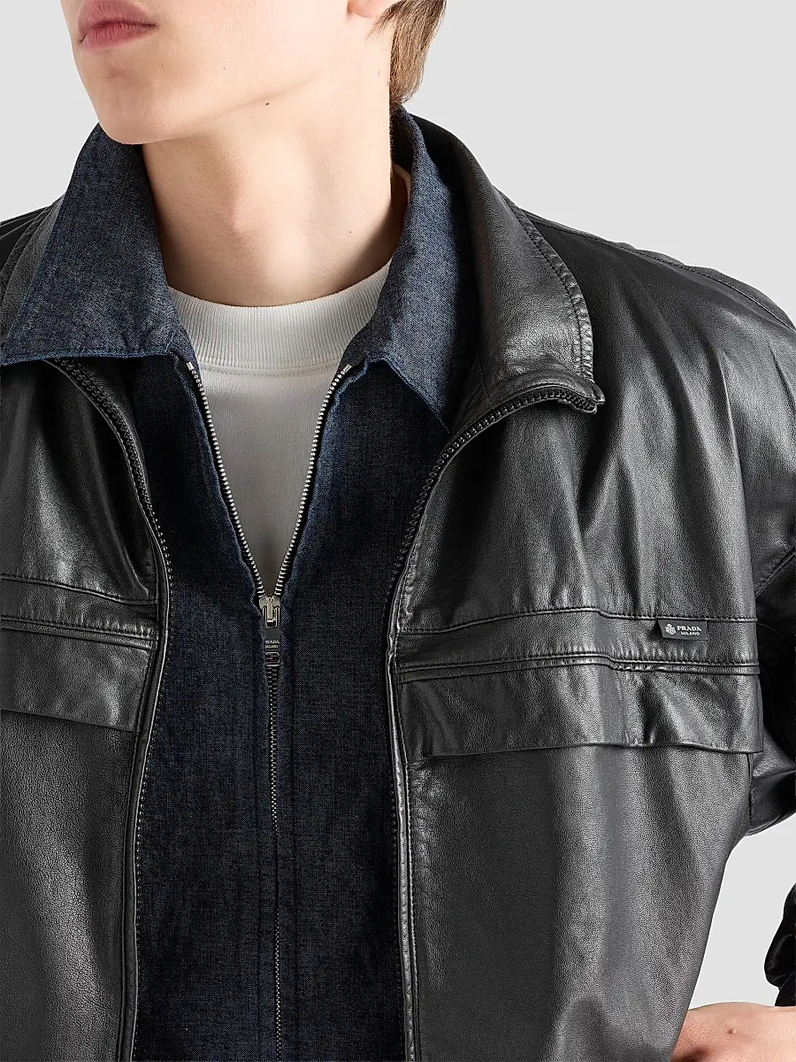Prada Men's Chambray Shirt | Thumbnail 6 Prada Men's Chambray Shirt | Thumbnail 6
