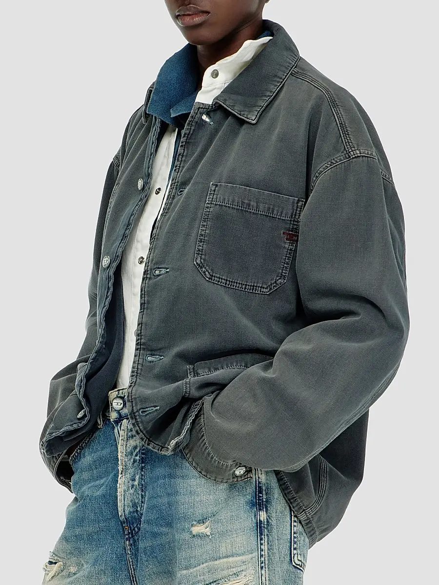 Diesel Men's Stack Cotton Utility Jacket | Thumbnail 6 Diesel Men's Stack Cotton Utility Jacket | Thumbnail 6