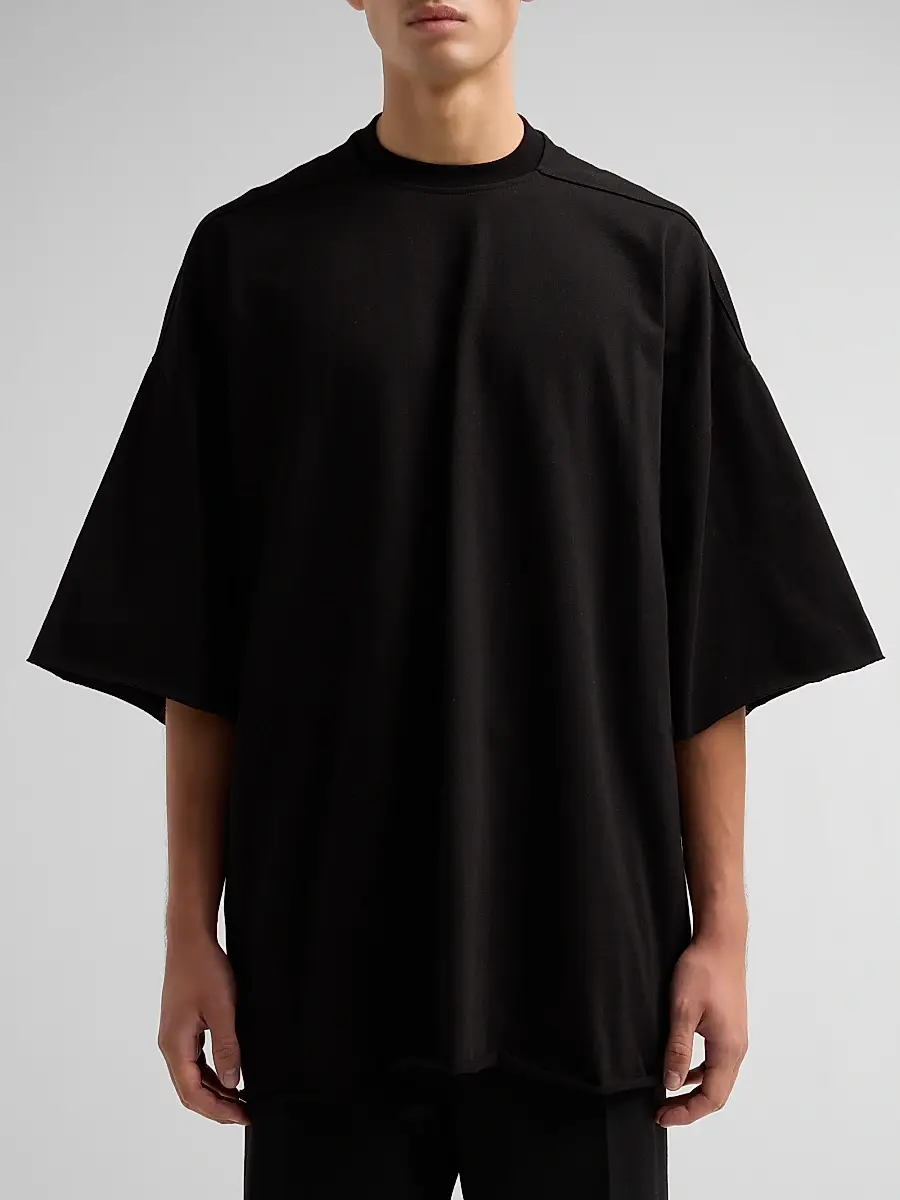 Rick Owens Men's Tommy Oversized Cotton Crewneck T-Shirt | Thumbnail 5