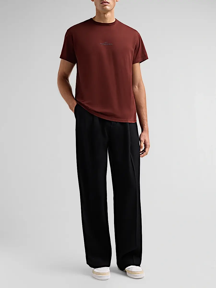 Maison Margiela Men's Logo Regular-Fit Cotton Crewneck T-Shirt | Thumbnail 2 Maison Margiela Men's Logo Regular-Fit Cotton Crewneck T-Shirt | Thumbnail 2