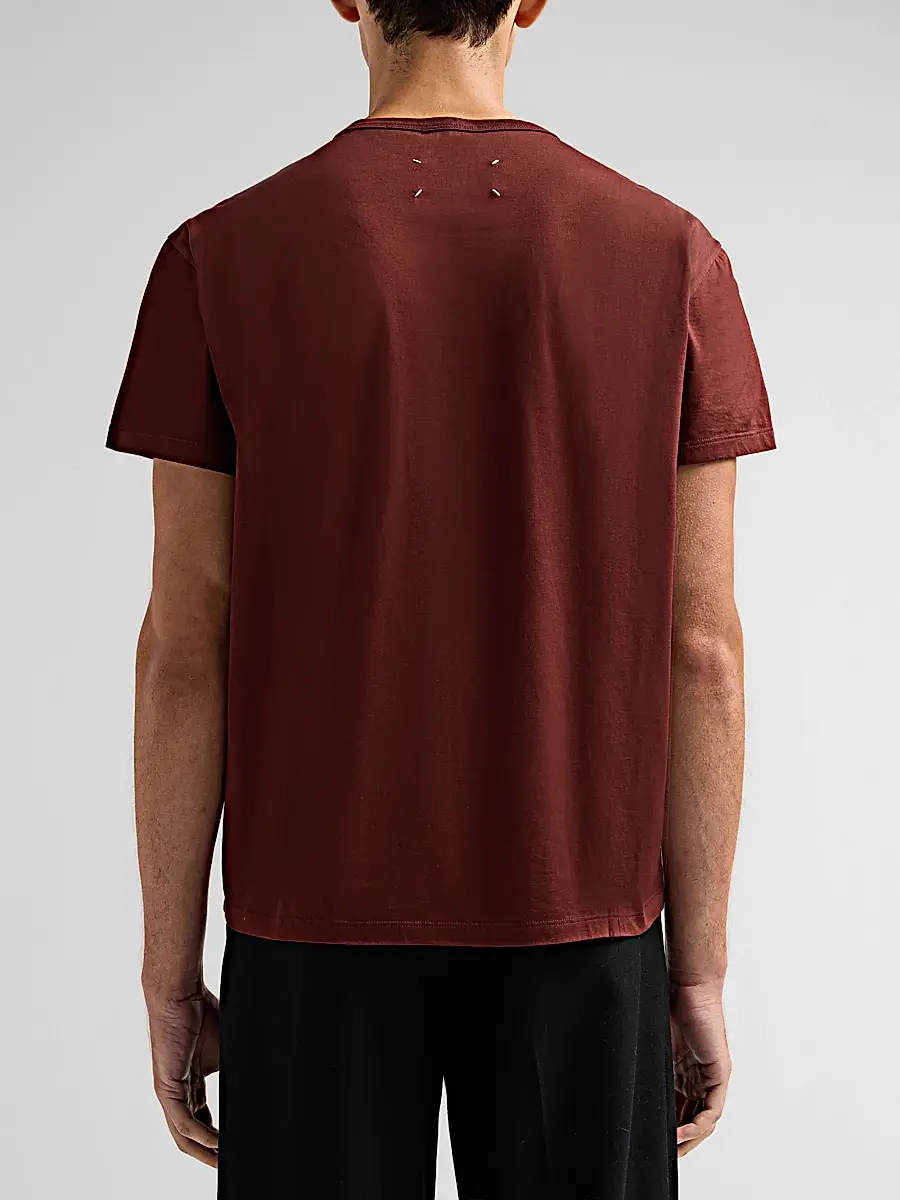 Maison Margiela Men's Logo Regular-Fit Cotton Crewneck T-Shirt | Thumbnail 3 Maison Margiela Men's Logo Regular-Fit Cotton Crewneck T-Shirt | Thumbnail 3