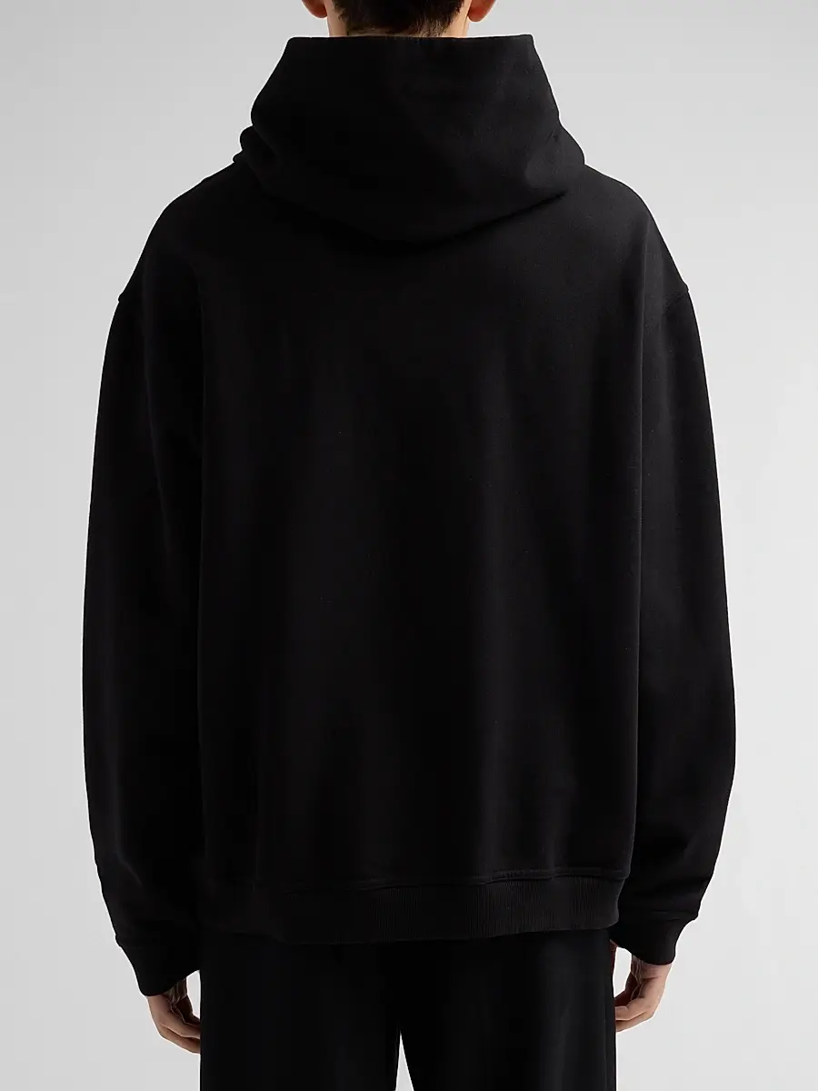 Maison Margiela Men's Reversed Logo Cotton Hoodie | Thumbnail 3
