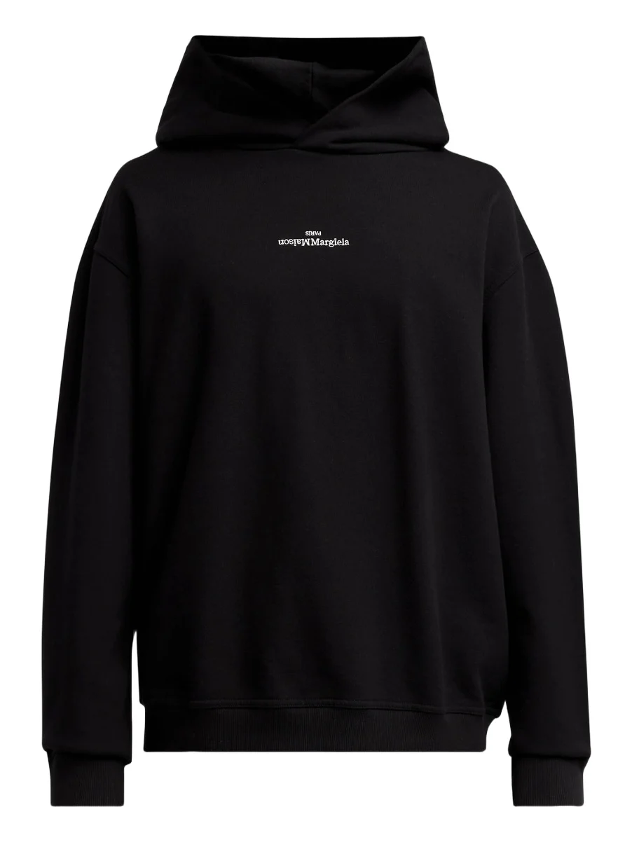 Men's Reversed Logo Cotton Hoodie Men's Reversed Logo Cotton Hoodie