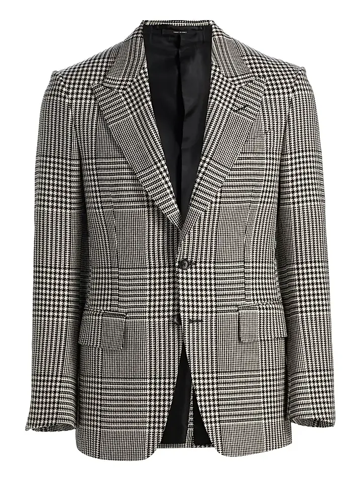 Men's Master Prince of Wales Wool Jacket Men's Master Prince of Wales Wool Jacket