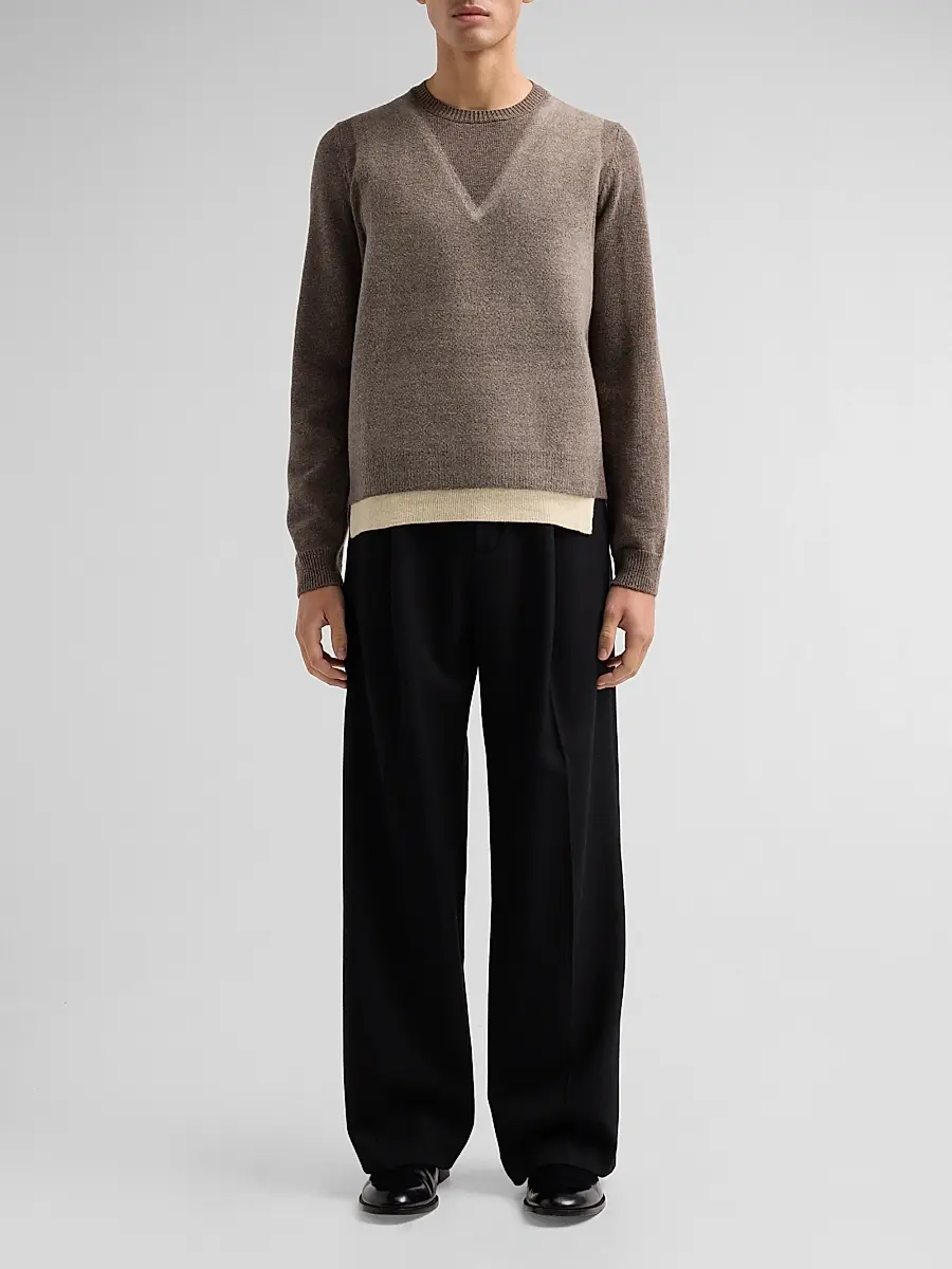 Maison Margiela Men's Fused Knit Crewneck Sweater | Thumbnail 2 Maison Margiela Men's Fused Knit Crewneck Sweater | Thumbnail 2
