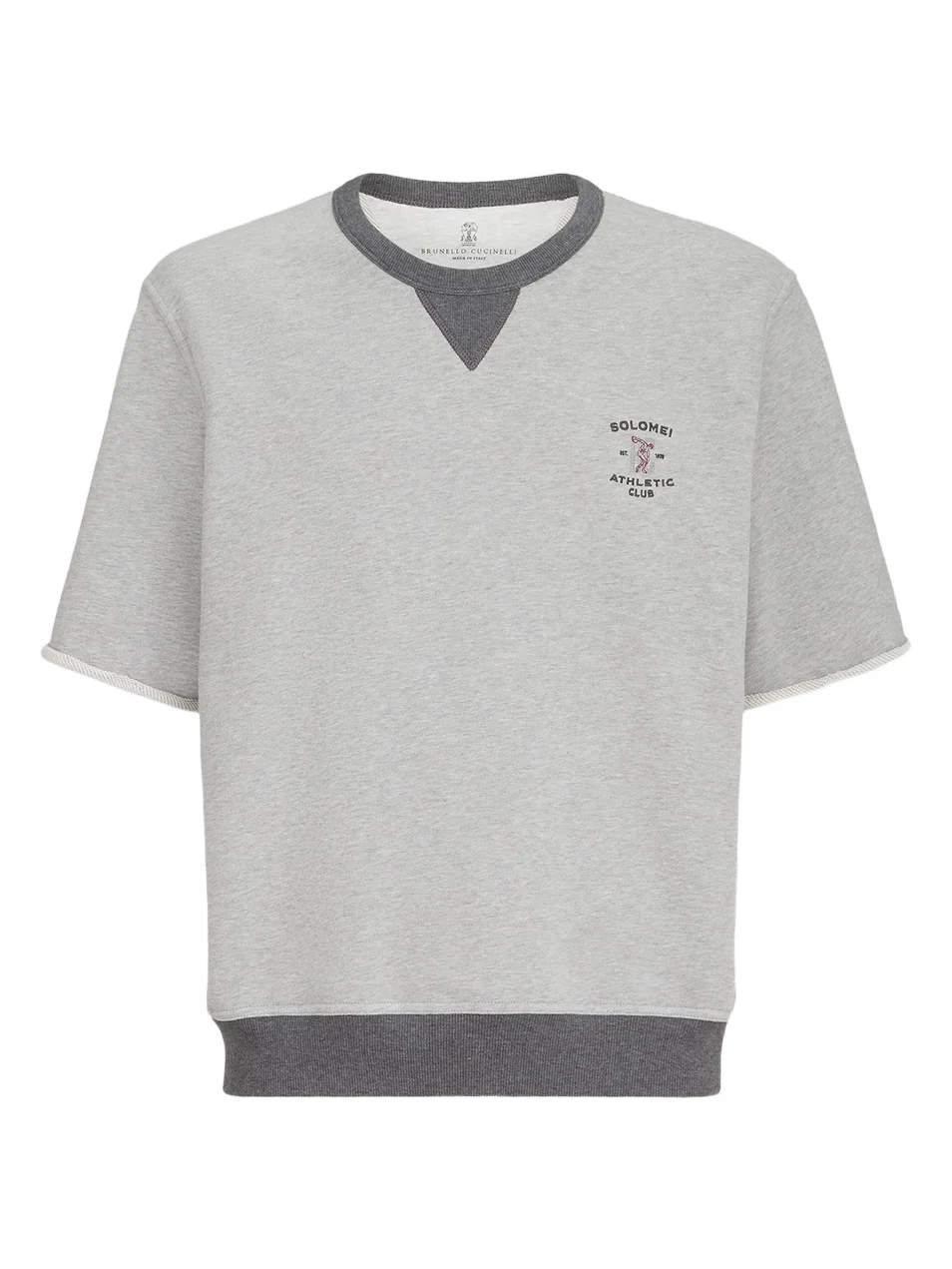 Men's Cotton French Terry Short Sleeve Sweatshirt Men's Cotton French Terry Short Sleeve Sweatshirt
