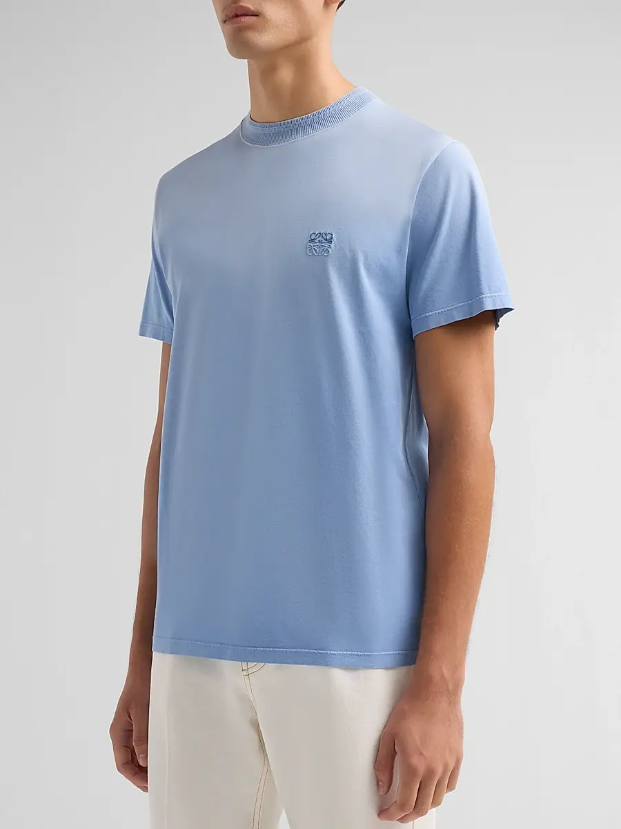 Loewe Men's Anagram Regular-Fit Cotton Crewneck T-Shirt | Thumbnail 4 Loewe Men's Anagram Regular-Fit Cotton Crewneck T-Shirt | Thumbnail 4