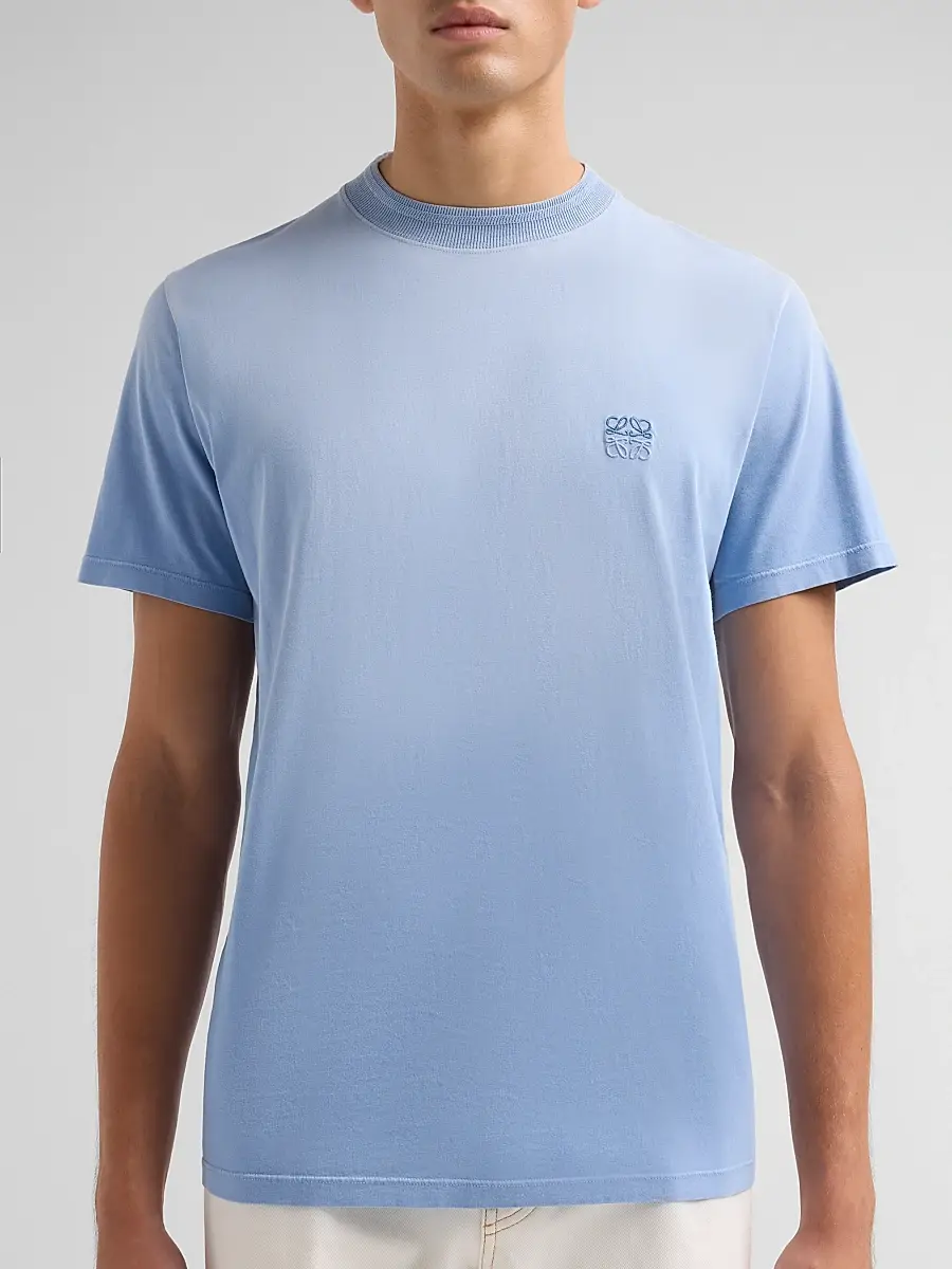 Loewe Men's Anagram Regular-Fit Cotton Crewneck T-Shirt | Thumbnail 5 Loewe Men's Anagram Regular-Fit Cotton Crewneck T-Shirt | Thumbnail 5