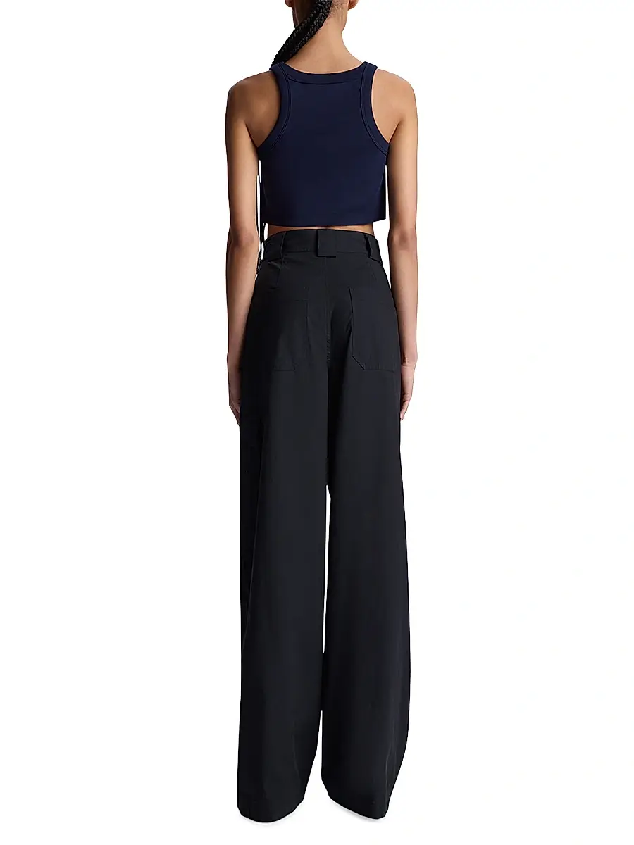 A.L.C. Women's Halsey Cotton Racerback Crop Tank | Thumbnail 5