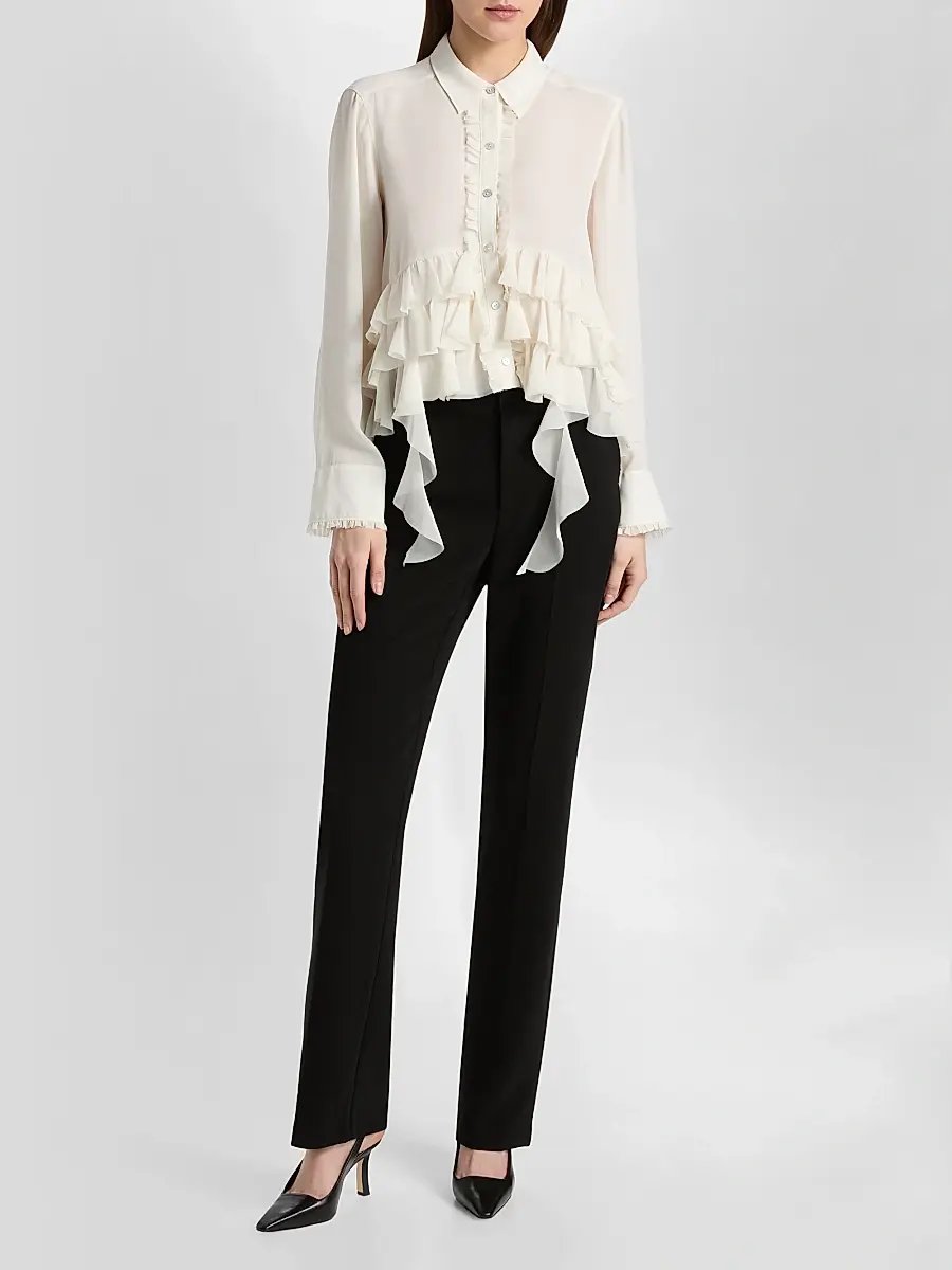 Cinq à Sept Women's Nori Ruffled Top | Thumbnail 2 Cinq à Sept Women's Nori Ruffled Top | Thumbnail 2