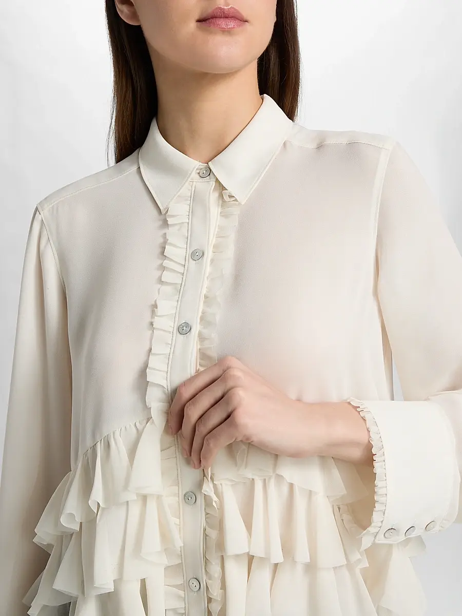 Cinq à Sept Women's Nori Ruffled Top | Thumbnail 6 Cinq à Sept Women's Nori Ruffled Top | Thumbnail 6