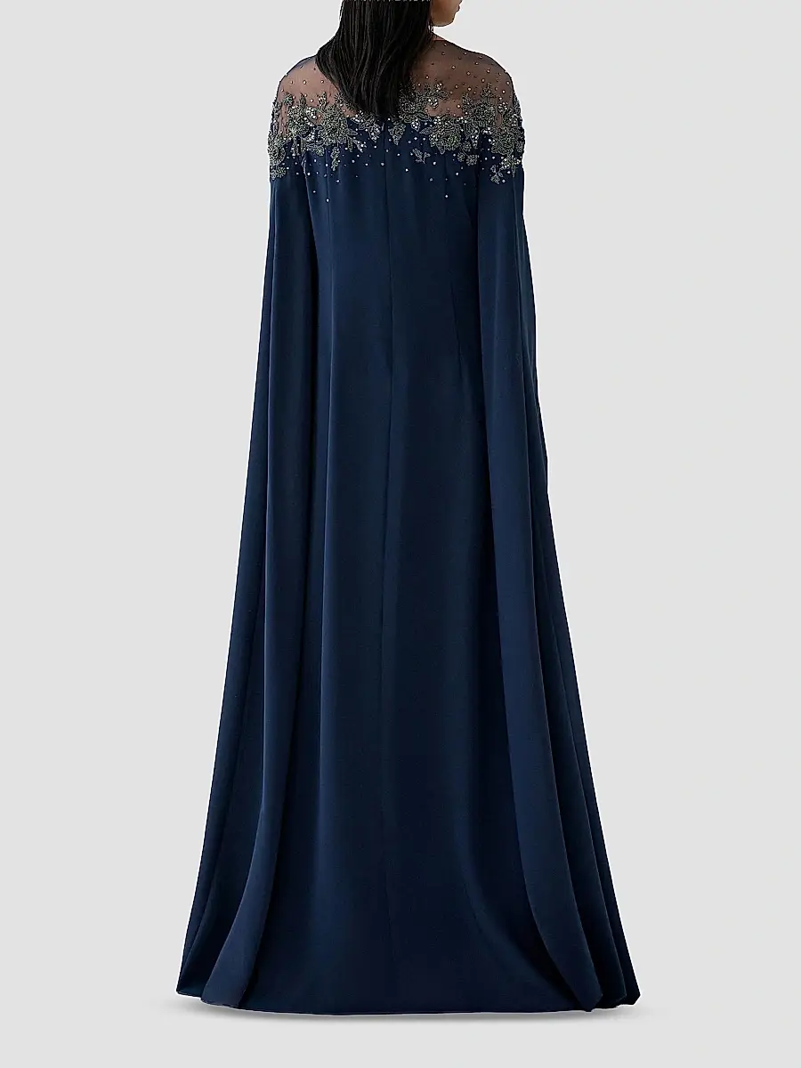 Carolina Herrera Women's Embellished Yoke Caftan Gown | Thumbnail 3 Carolina Herrera Women's Embellished Yoke Caftan Gown | Thumbnail 3