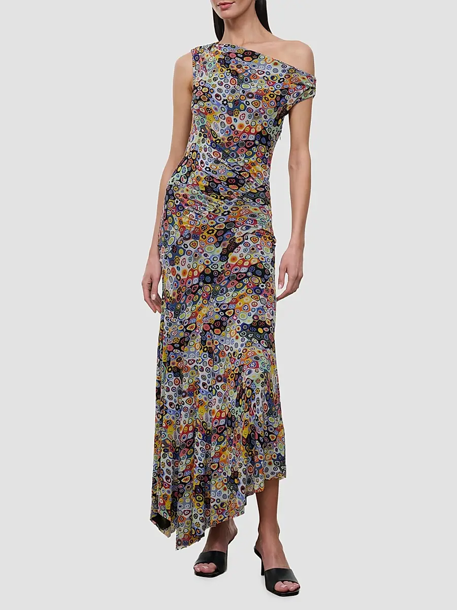 Staud Women's Amaris Asymmetric Maxi Dress | Thumbnail 3 Staud Women's Amaris Asymmetric Maxi Dress | Thumbnail 3