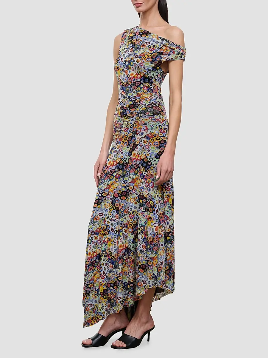 Staud Women's Amaris Asymmetric Maxi Dress | Thumbnail 6 Staud Women's Amaris Asymmetric Maxi Dress | Thumbnail 6
