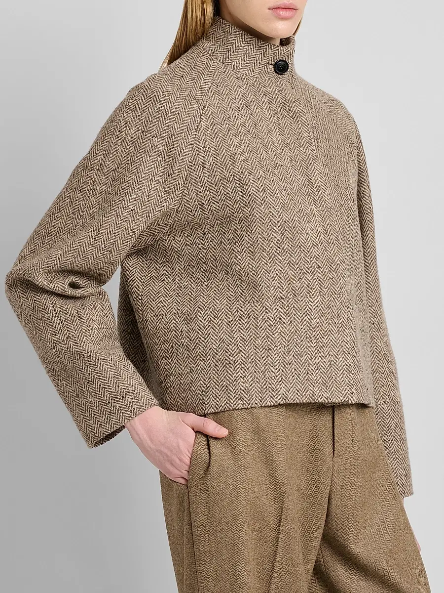 Kiton Women's Cashmere-Wool Short Jacket | Thumbnail 3 Kiton Women's Cashmere-Wool Short Jacket | Thumbnail 3