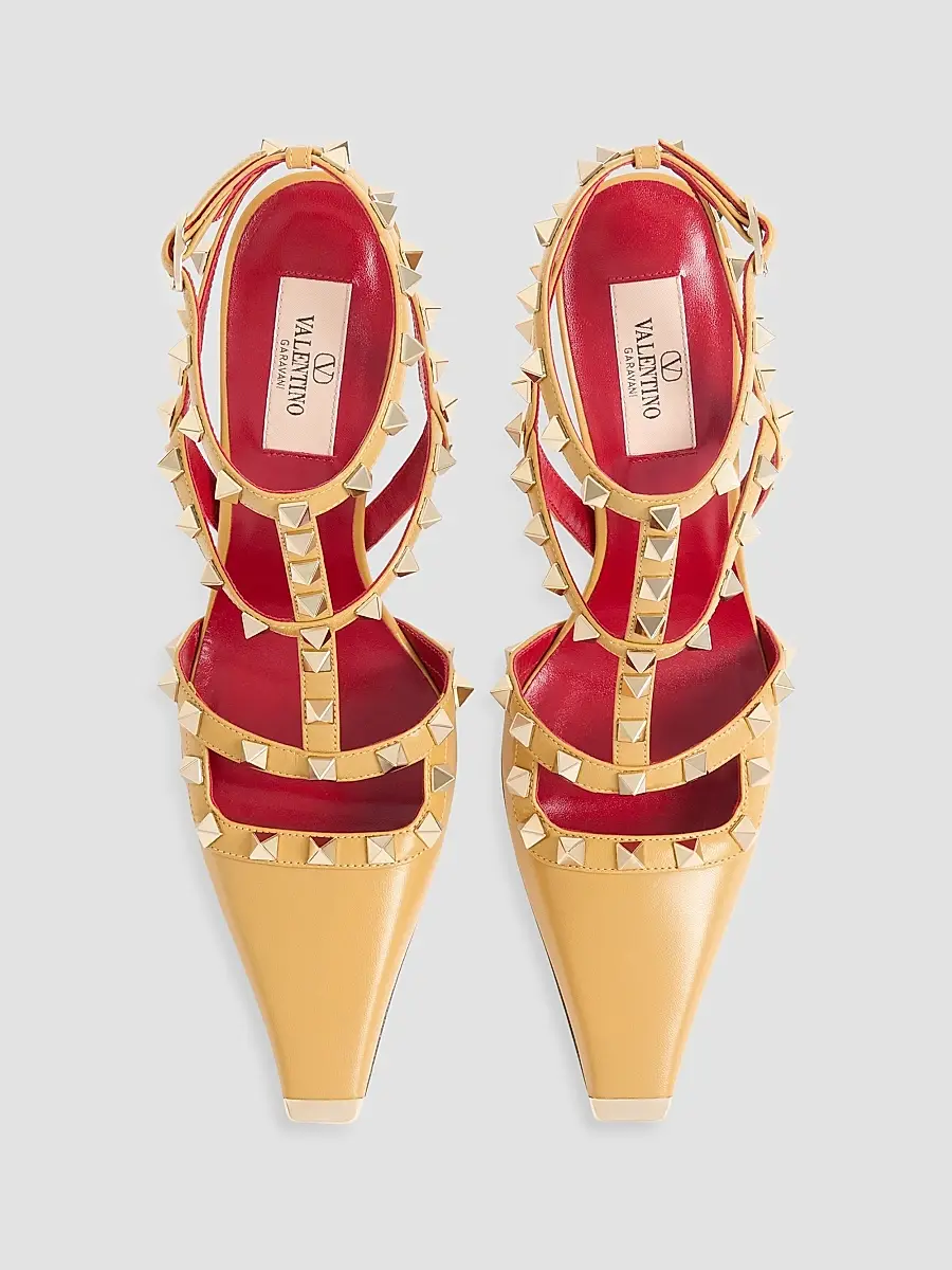 Valentino Women's Rockstud Kidskin 100MM Pumps | Thumbnail 4 Valentino Women's Rockstud Kidskin 100MM Pumps | Thumbnail 4