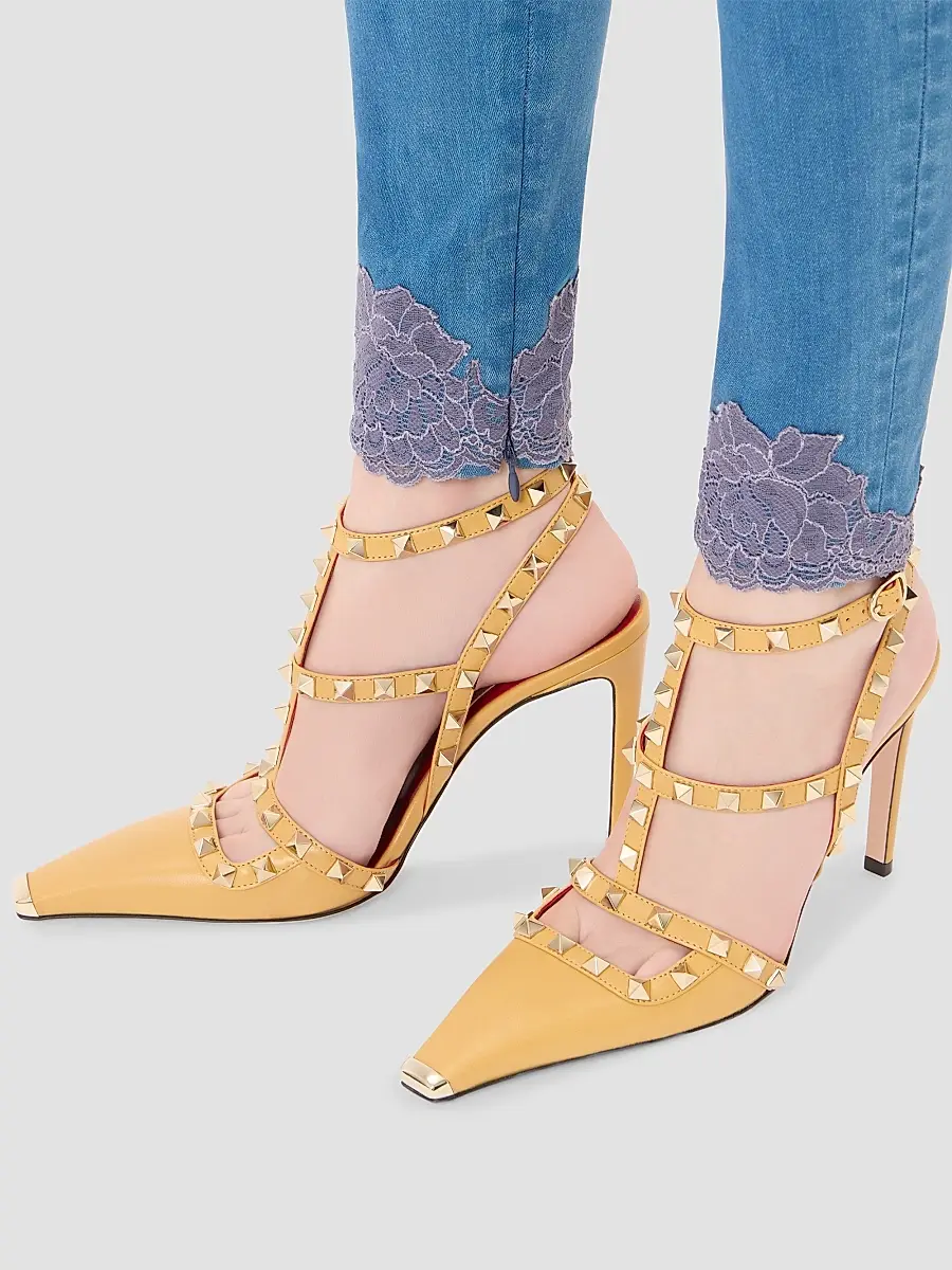 Valentino Women's Rockstud Kidskin 100MM Pumps | Thumbnail 7 Valentino Women's Rockstud Kidskin 100MM Pumps | Thumbnail 7