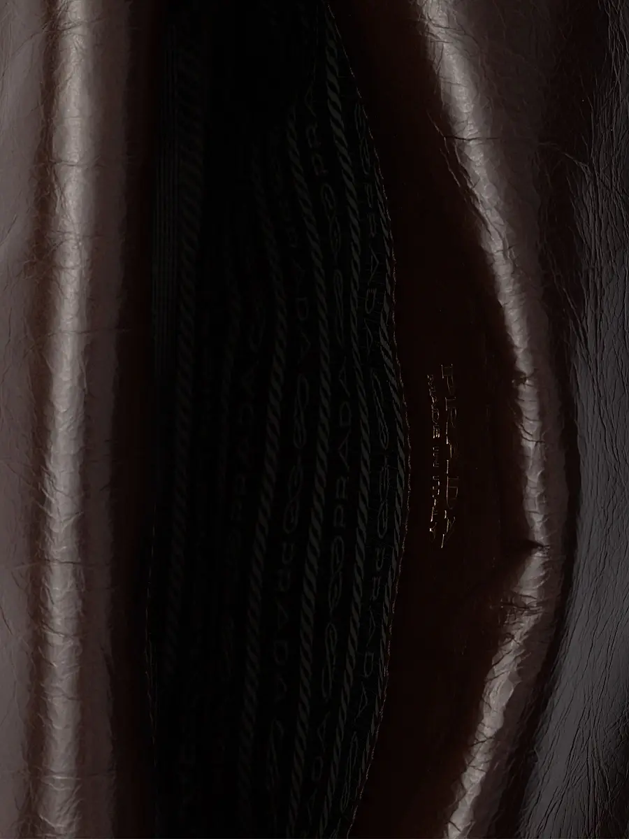 Prada Women's Mini Leather Shoulder Bag - Dark Brown | Thumbnail 6