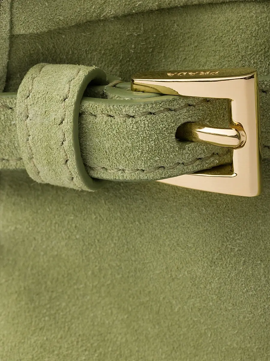 Prada Women's Bonnie Suede Top Handle Bag | Thumbnail 8 Prada Women's Bonnie Suede Top Handle Bag | Thumbnail 8