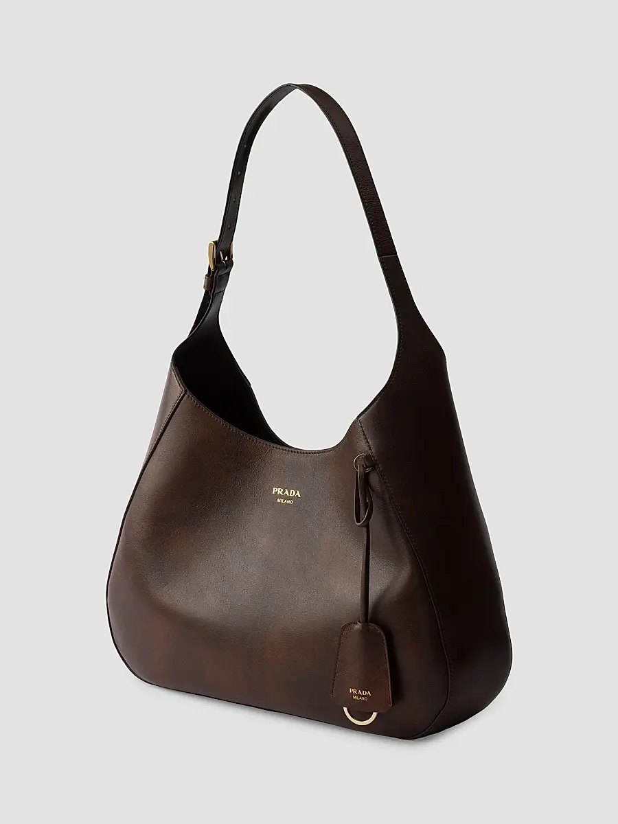 Prada Women's Boogie Large Leather Shoulder Bag | Thumbnail 2 Prada Women's Boogie Large Leather Shoulder Bag | Thumbnail 2