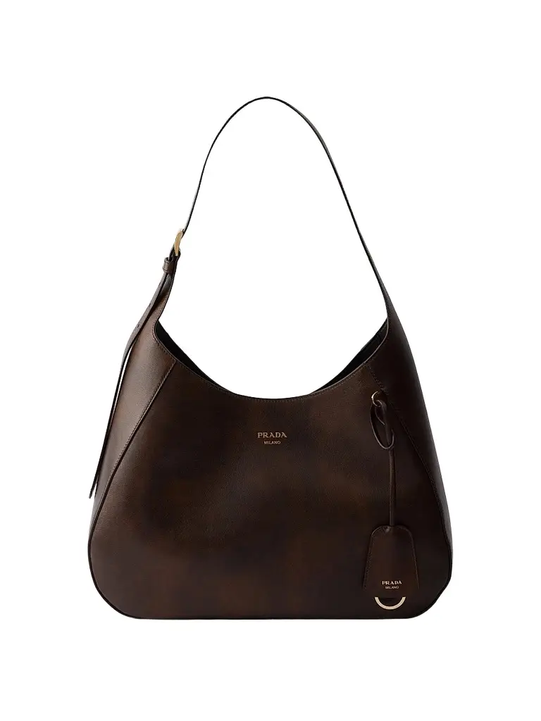 Prada Women's Boogie Large Leather Shoulder Bag | Image 1 Prada Women's Boogie Large Leather Shoulder Bag | Image 1