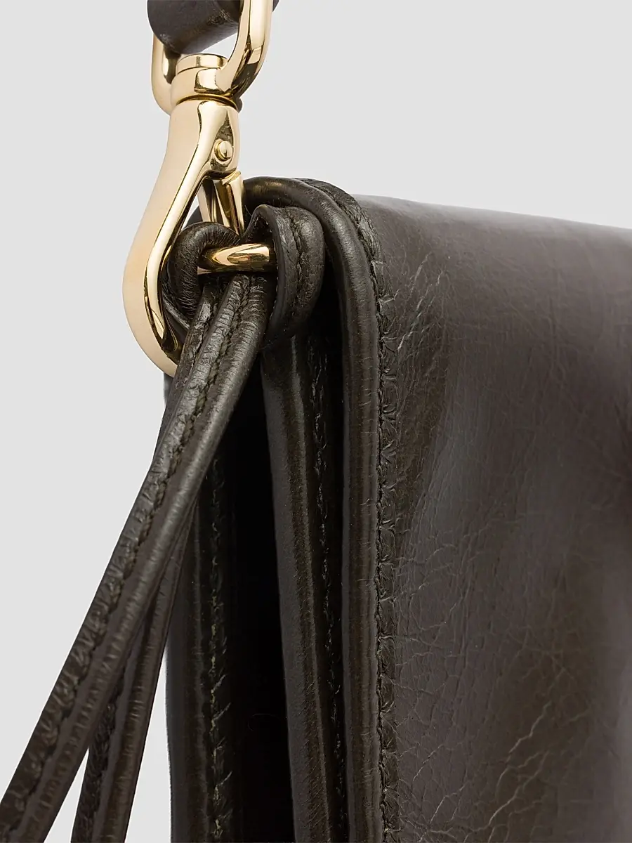 Prada Women's Leather Wallet with Shoulder Strap - Dark Green | Thumbnail 5 Prada Women's Leather Wallet with Shoulder Strap - Dark Green | Thumbnail 5