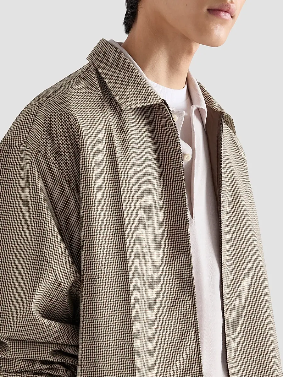 Prada Men's Superfine Wool Polo Shirt | Thumbnail 5