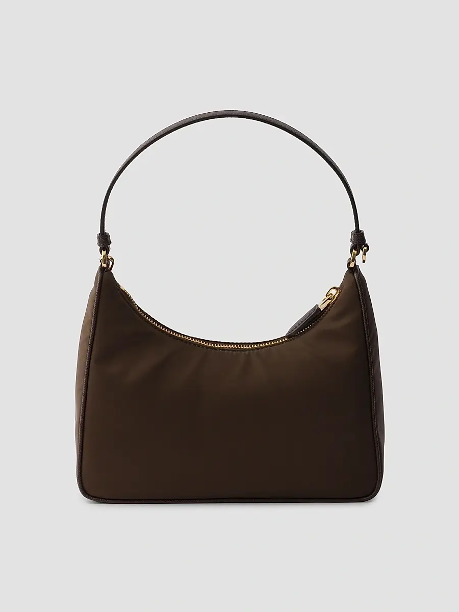 Prada Women's Re-Edition 2005 Nylon and Saffiano Mini Shoulder Bag | Thumbnail 4 Prada Women's Re-Edition 2005 Nylon and Saffiano Mini Shoulder Bag | Thumbnail 4
