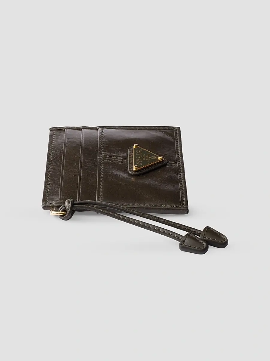 Prada Women's Leather Card Holder | Thumbnail 3 Prada Women's Leather Card Holder | Thumbnail 3