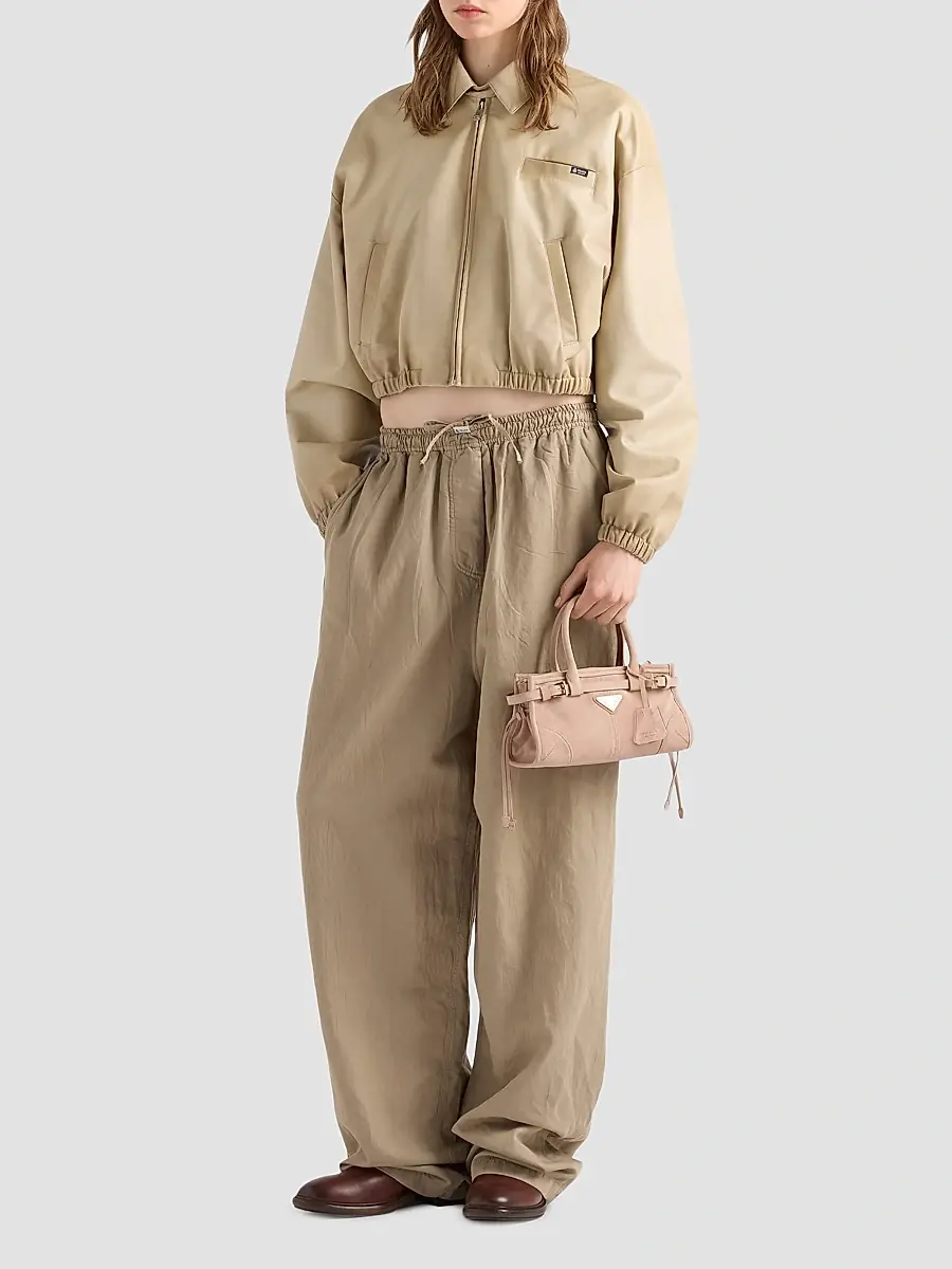 Prada Women's Bonnie Suede Top Handle Bag | Thumbnail 2