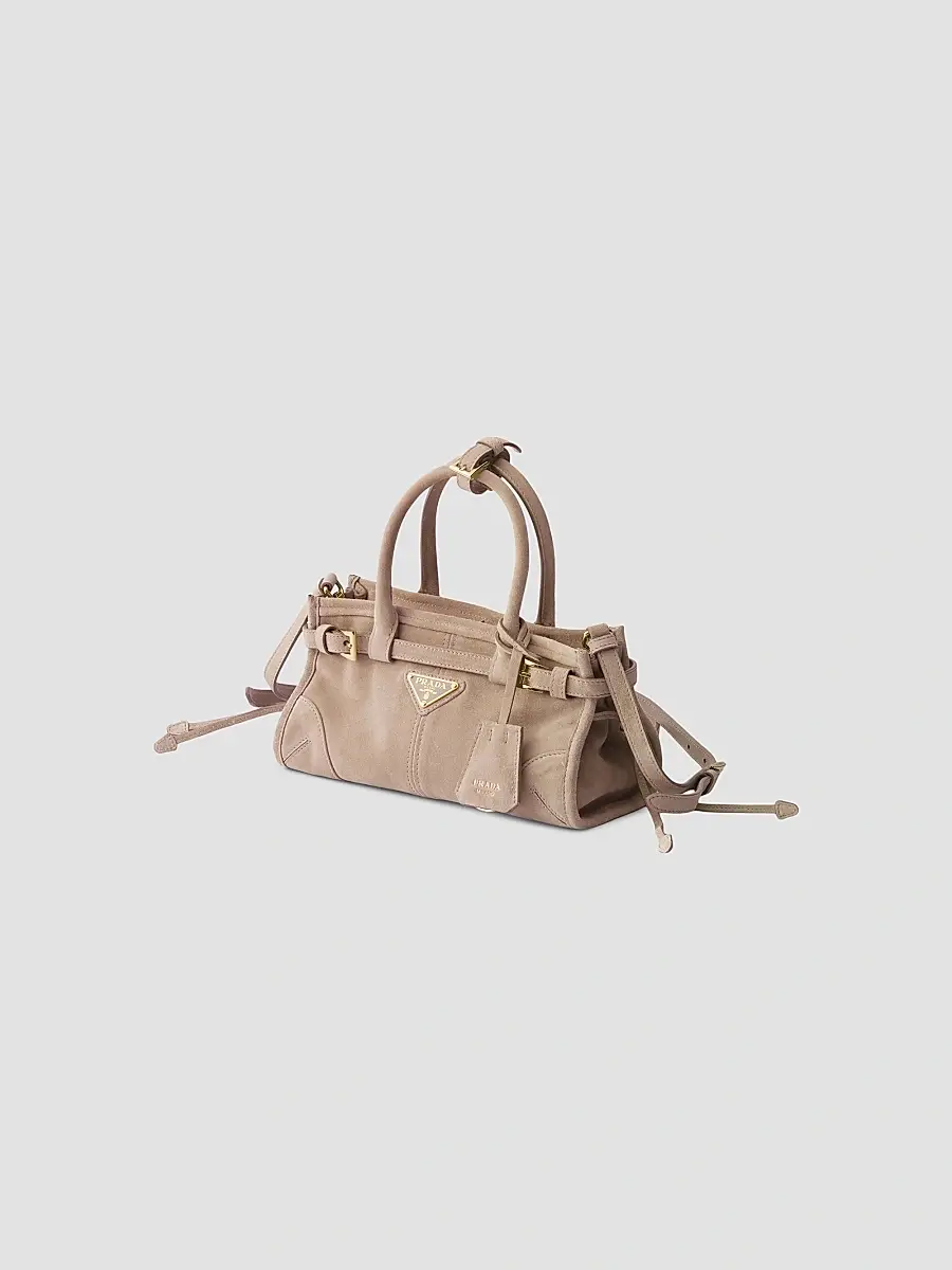 Prada Women's Bonnie Suede Top Handle Bag | Thumbnail 4