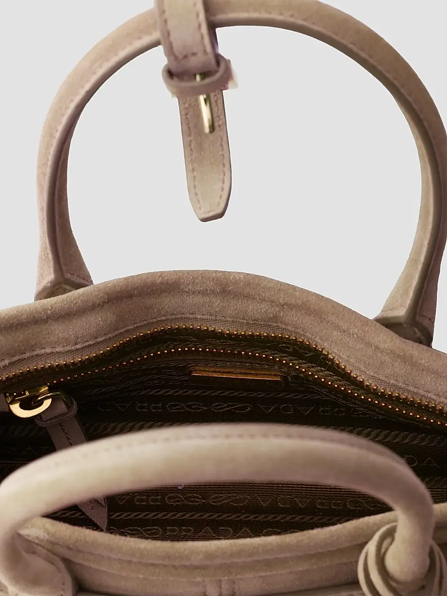 Prada Women's Bonnie Suede Top Handle Bag | Thumbnail 6