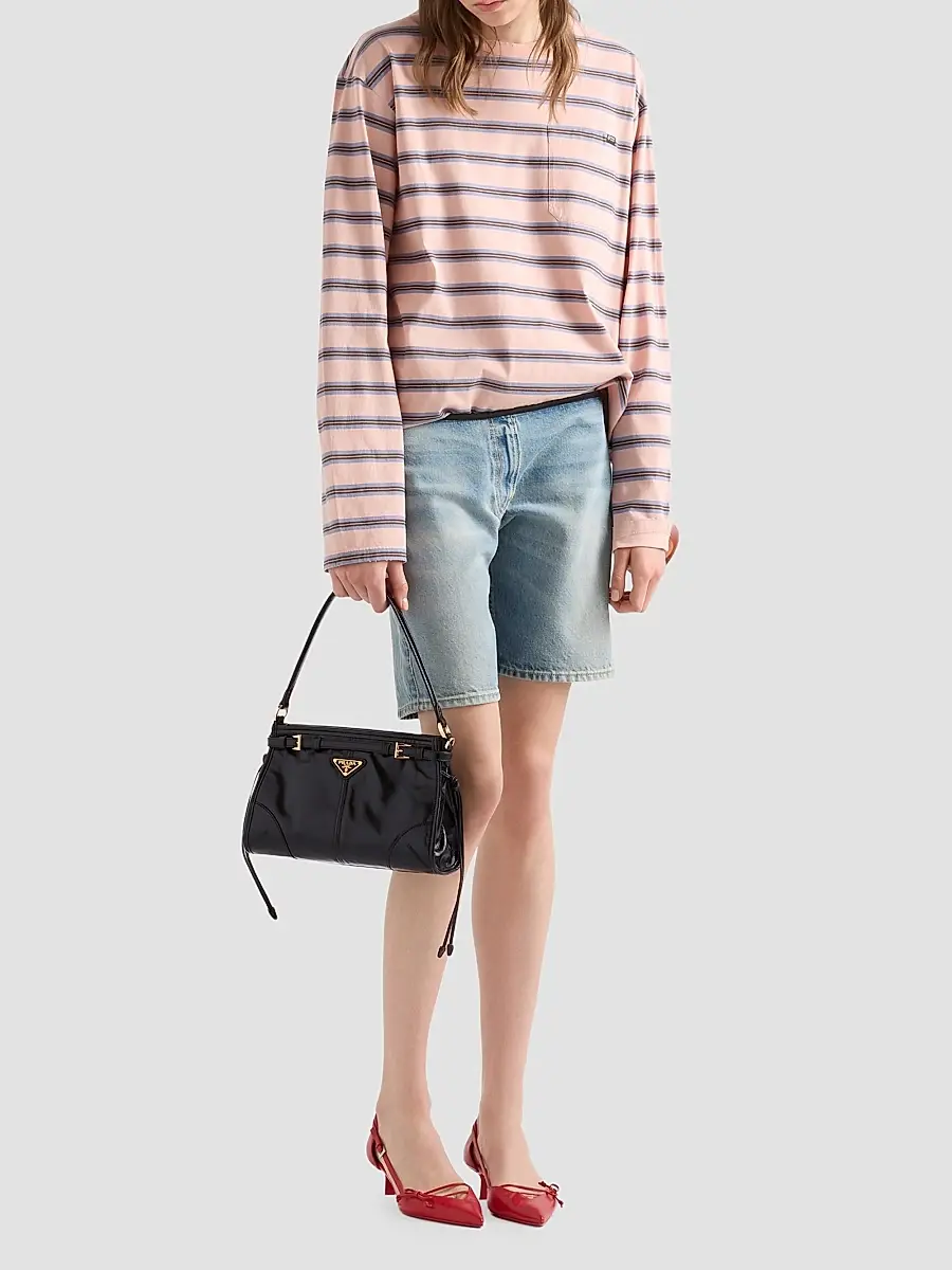 Prada Women's Bonnie Small Leather Top Handle Bag | Thumbnail 2 Prada Women's Bonnie Small Leather Top Handle Bag | Thumbnail 2