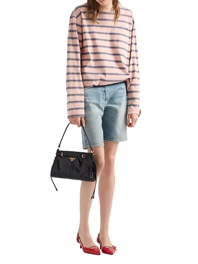 Prada Women's Bonnie Leather Top Handle Bag - Black | Image 1 Prada Women's Bonnie Leather Top Handle Bag - Black | Image 1