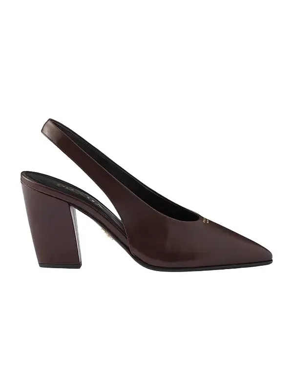 Women's Leather Slingback Pumps Women's Leather Slingback Pumps