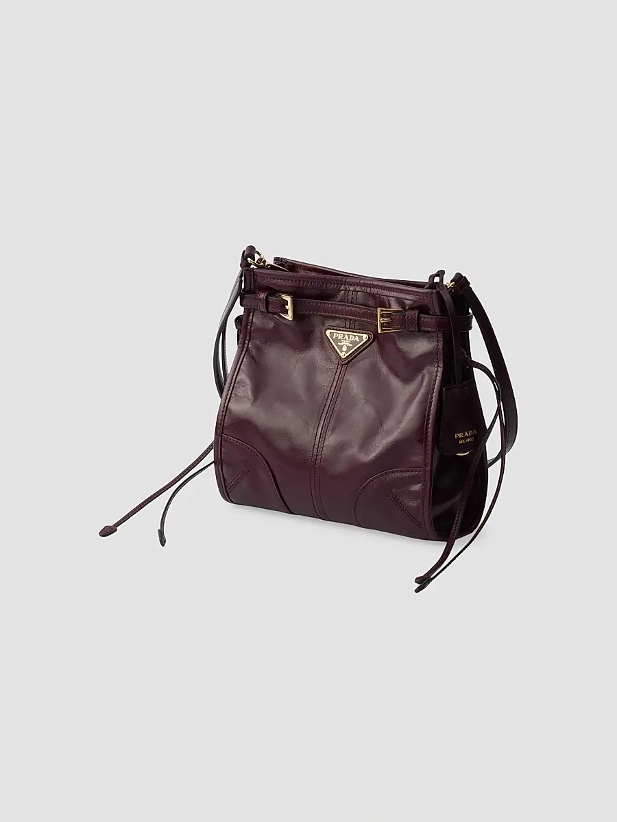 Prada Women's Bonnie Leather Mini Shoulder Bag | Thumbnail 4 Prada Women's Bonnie Leather Mini Shoulder Bag | Thumbnail 4