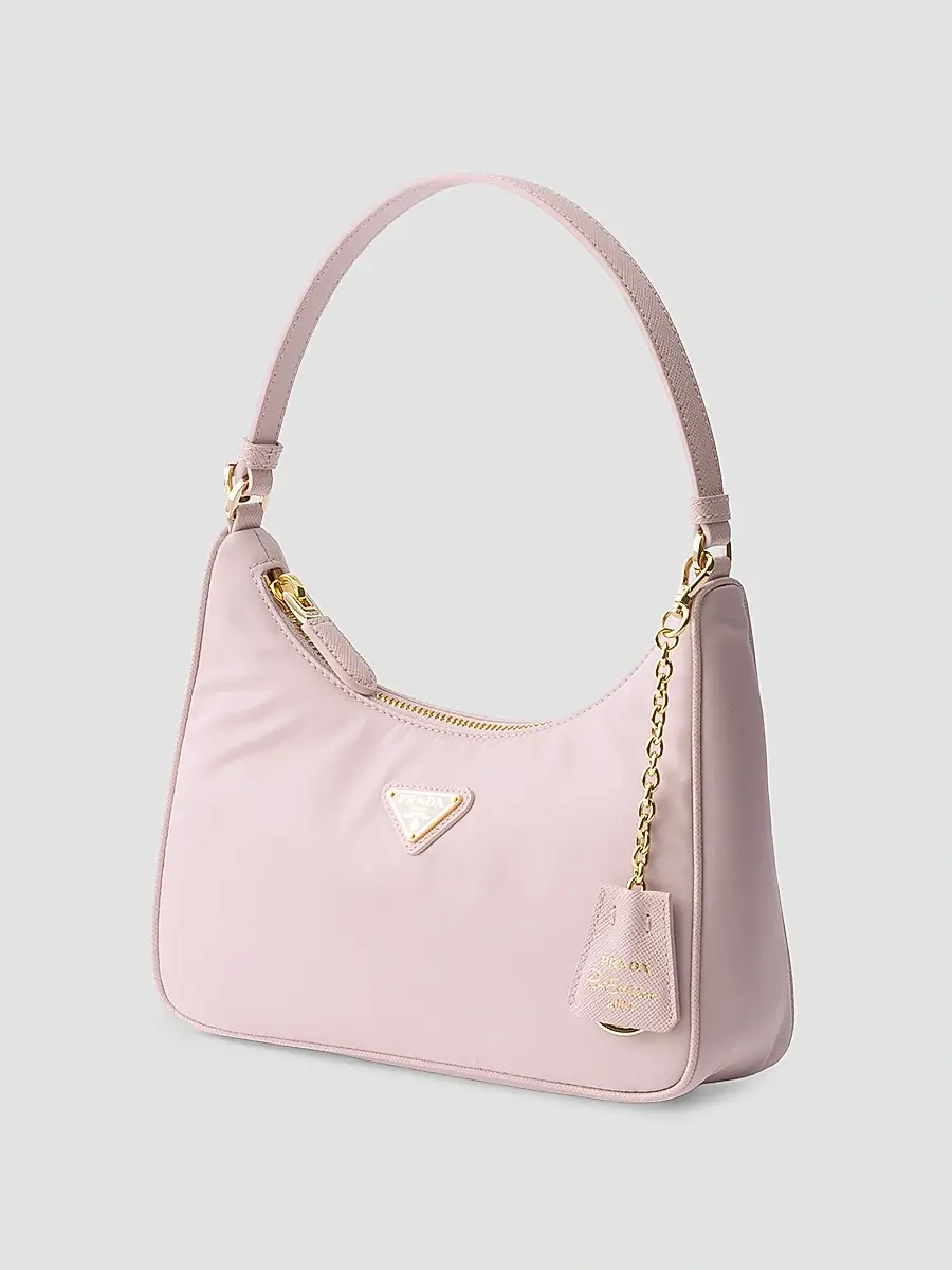 Prada Women's Re-Edition 2005 Nylon and Saffiano Mini Shoulder Bag | Thumbnail 2 Prada Women's Re-Edition 2005 Nylon and Saffiano Mini Shoulder Bag | Thumbnail 2