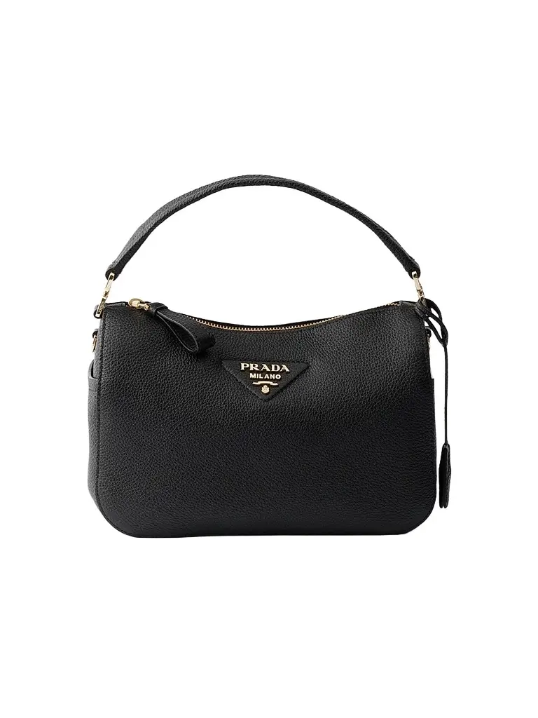 Prada Women's Small Leather Top Handle Bag - Black | Image 1 Prada Women's Small Leather Top Handle Bag - Black | Image 1