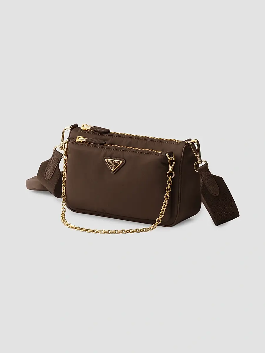 Prada Women's Re-Nylon and Saffiano Leather Mini Shoulder Bag | Thumbnail 2