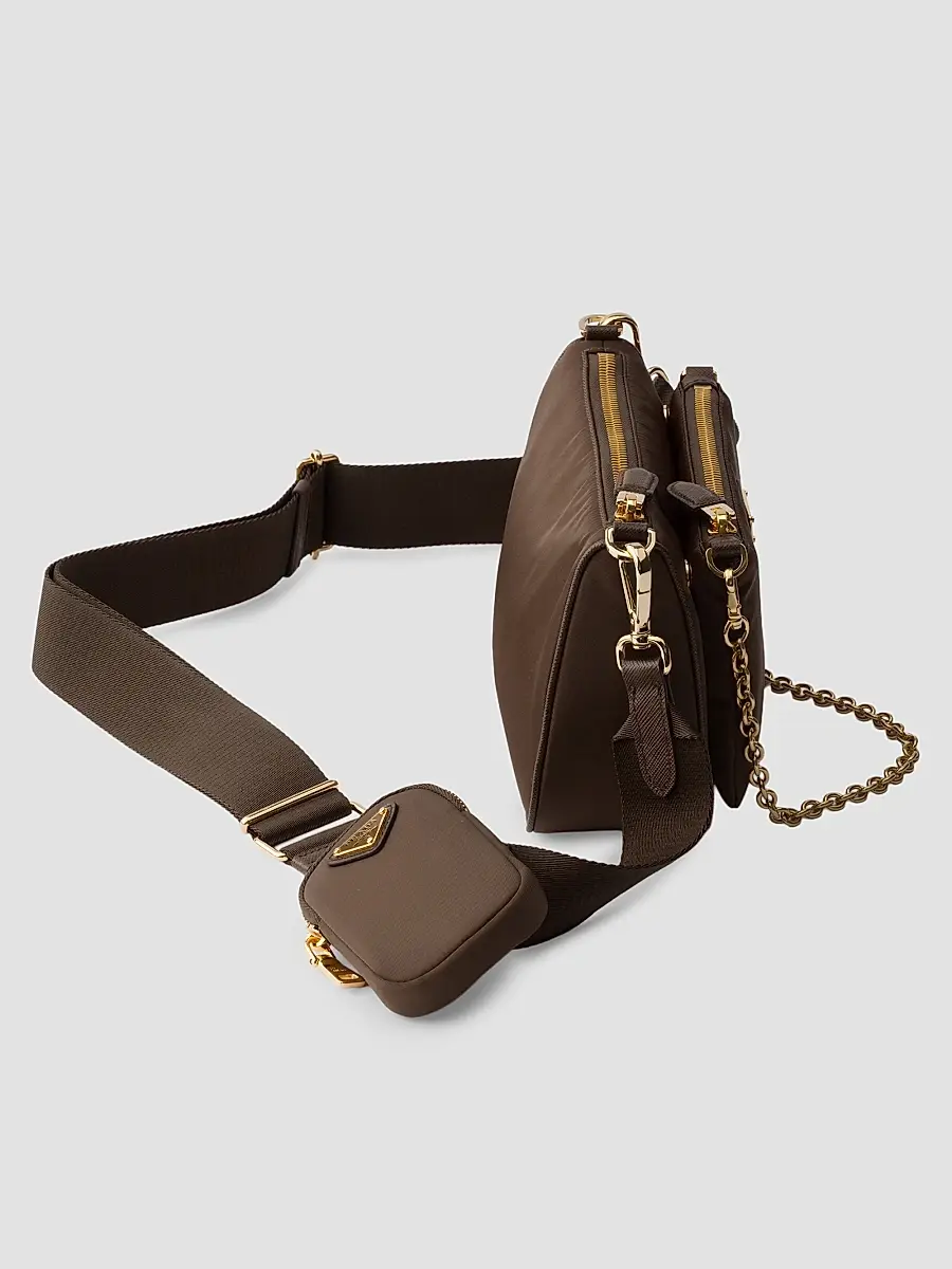 Prada Women's Re-Nylon and Saffiano Leather Mini Shoulder Bag | Thumbnail 4