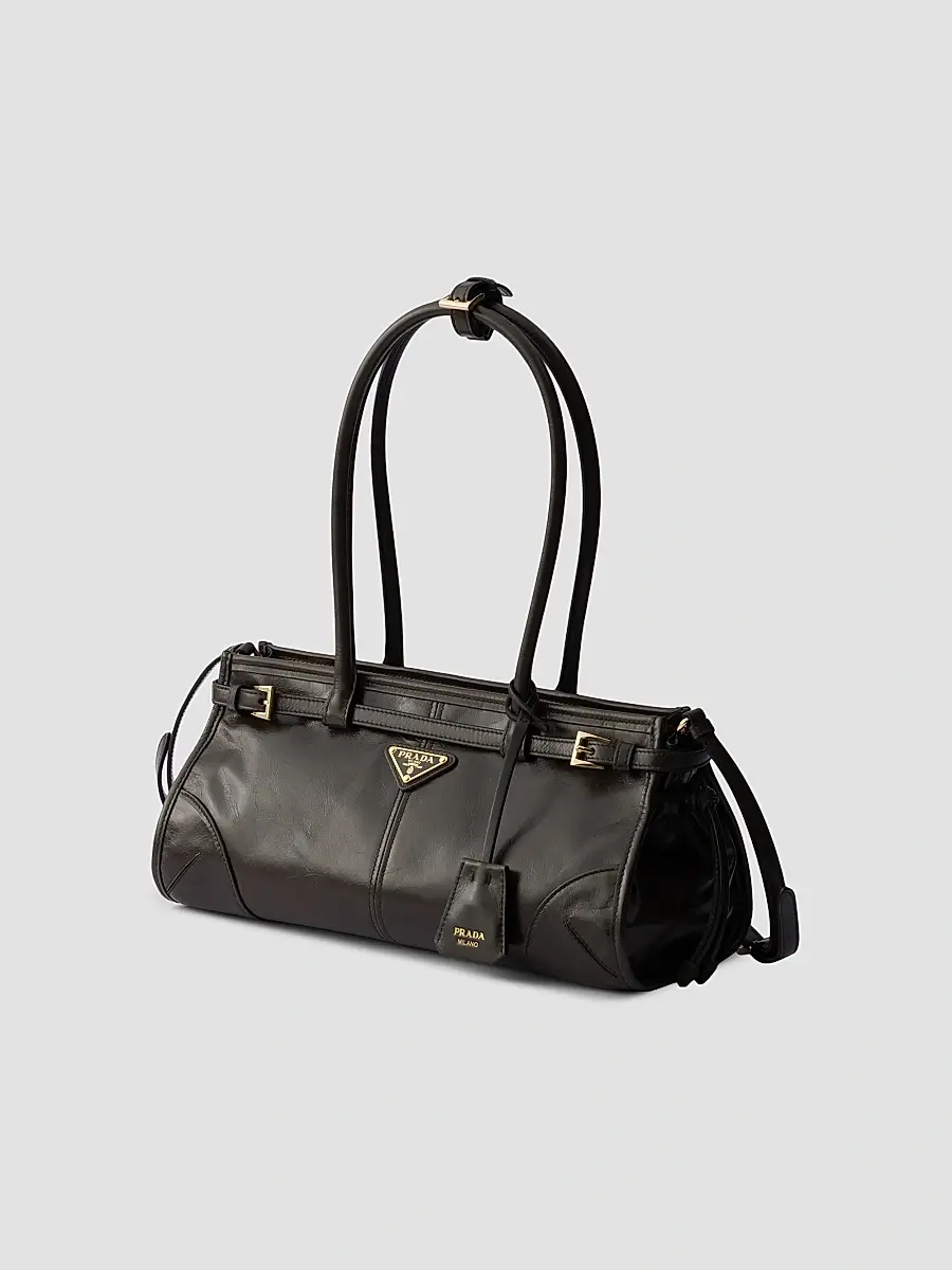 Prada Women's Bonnie Medium Top Handle Leather Bag | Thumbnail 5 Prada Women's Bonnie Medium Top Handle Leather Bag | Thumbnail 5