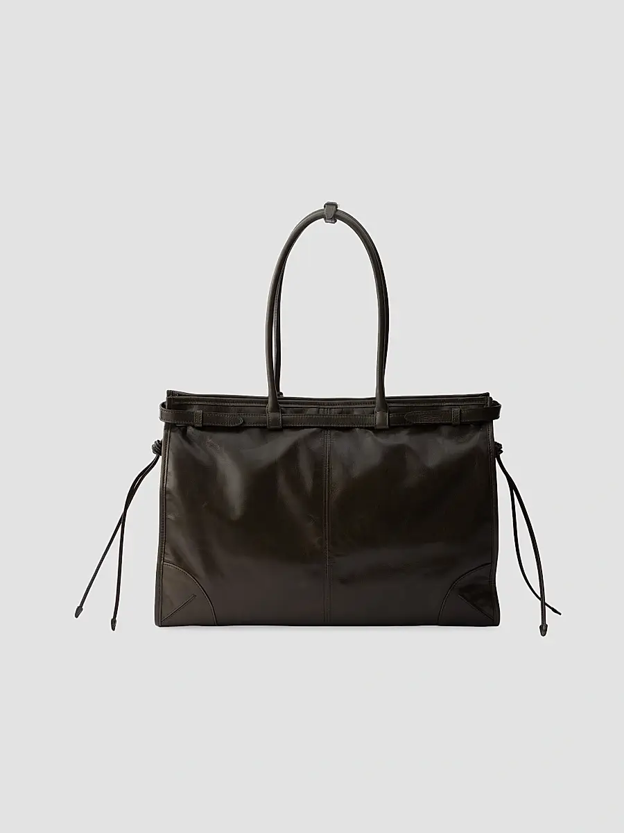 Prada Women's Bonnie Extra-Large Leather Top Handle Bag | Thumbnail 6 Prada Women's Bonnie Extra-Large Leather Top Handle Bag | Thumbnail 6