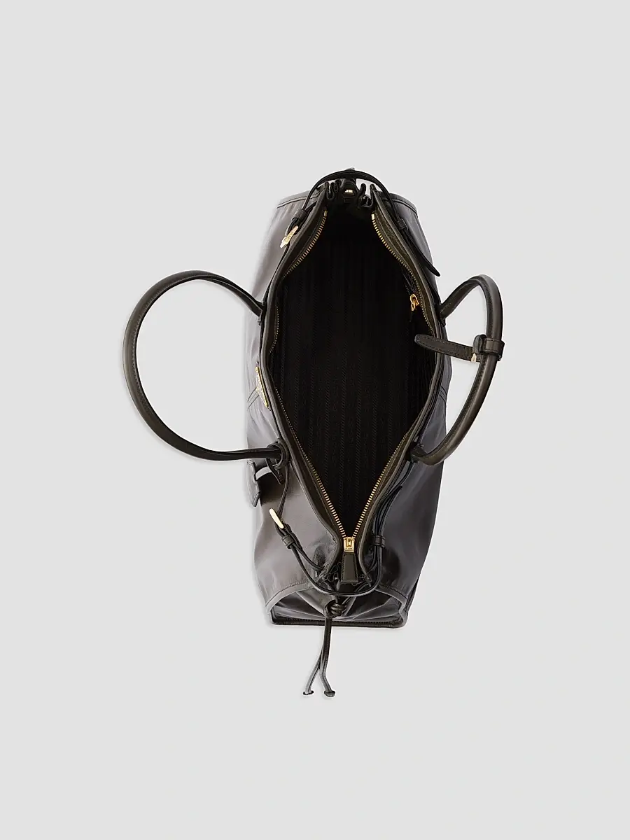 Prada Women's Bonnie Extra-Large Leather Top Handle Bag | Thumbnail 7 Prada Women's Bonnie Extra-Large Leather Top Handle Bag | Thumbnail 7