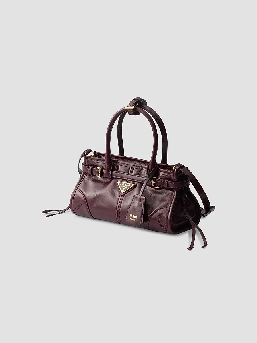 Prada Women's Bonnie Leather Top Handle Bag | Thumbnail 2 Prada Women's Bonnie Leather Top Handle Bag | Thumbnail 2