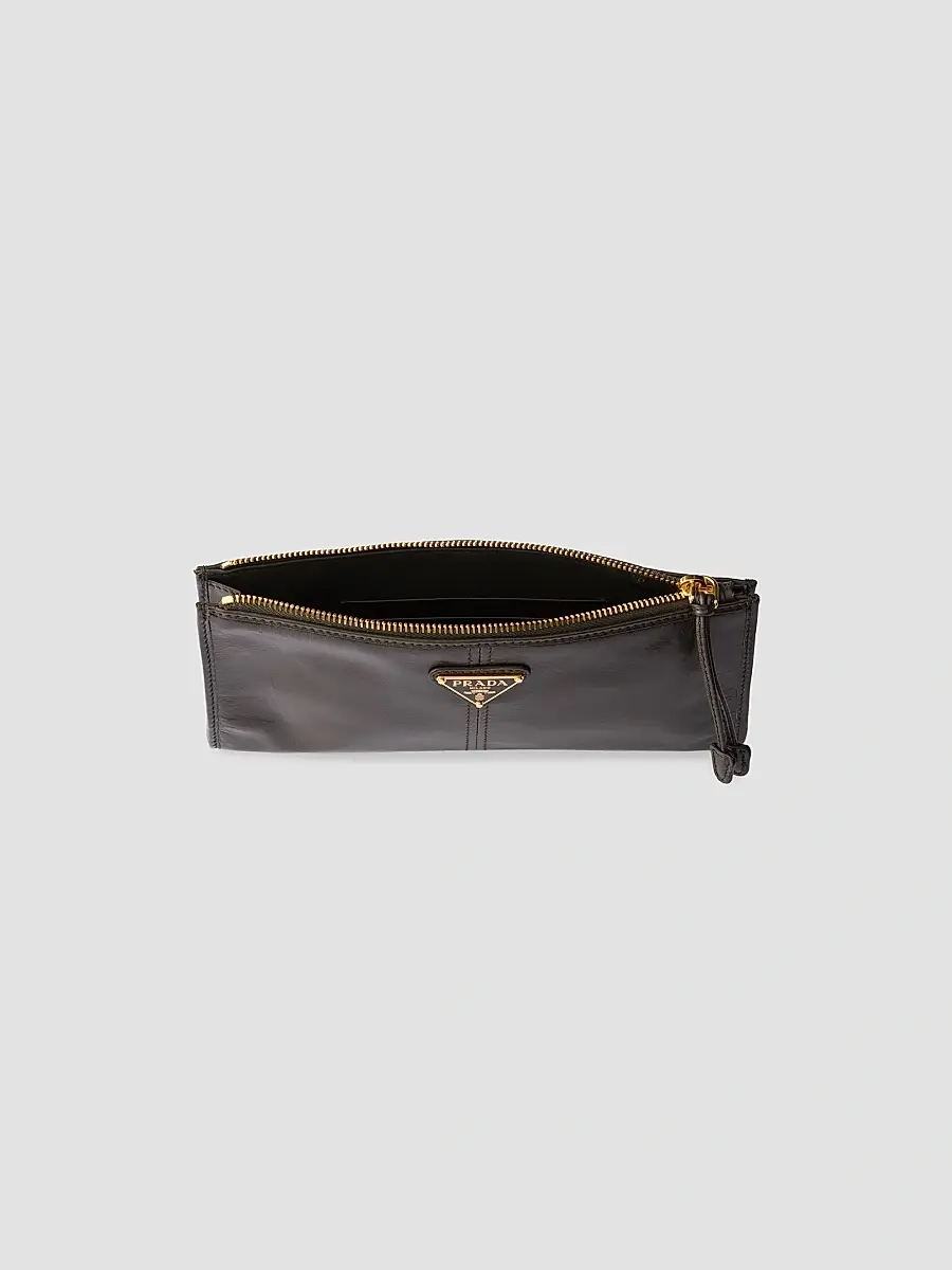 Prada Women's Leather Pouch | Thumbnail 2 Prada Women's Leather Pouch | Thumbnail 2