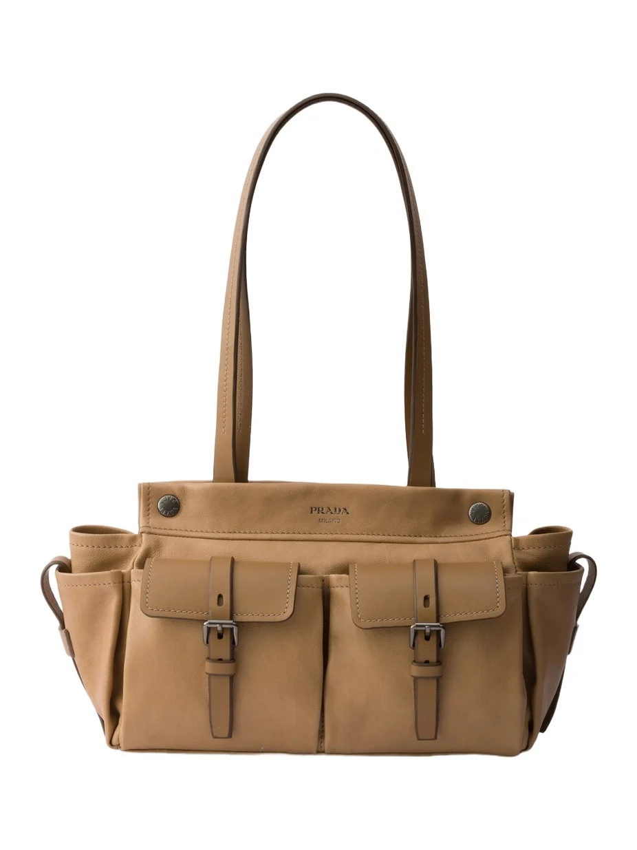 Prada Women's Route Medium Leather Tote Bag