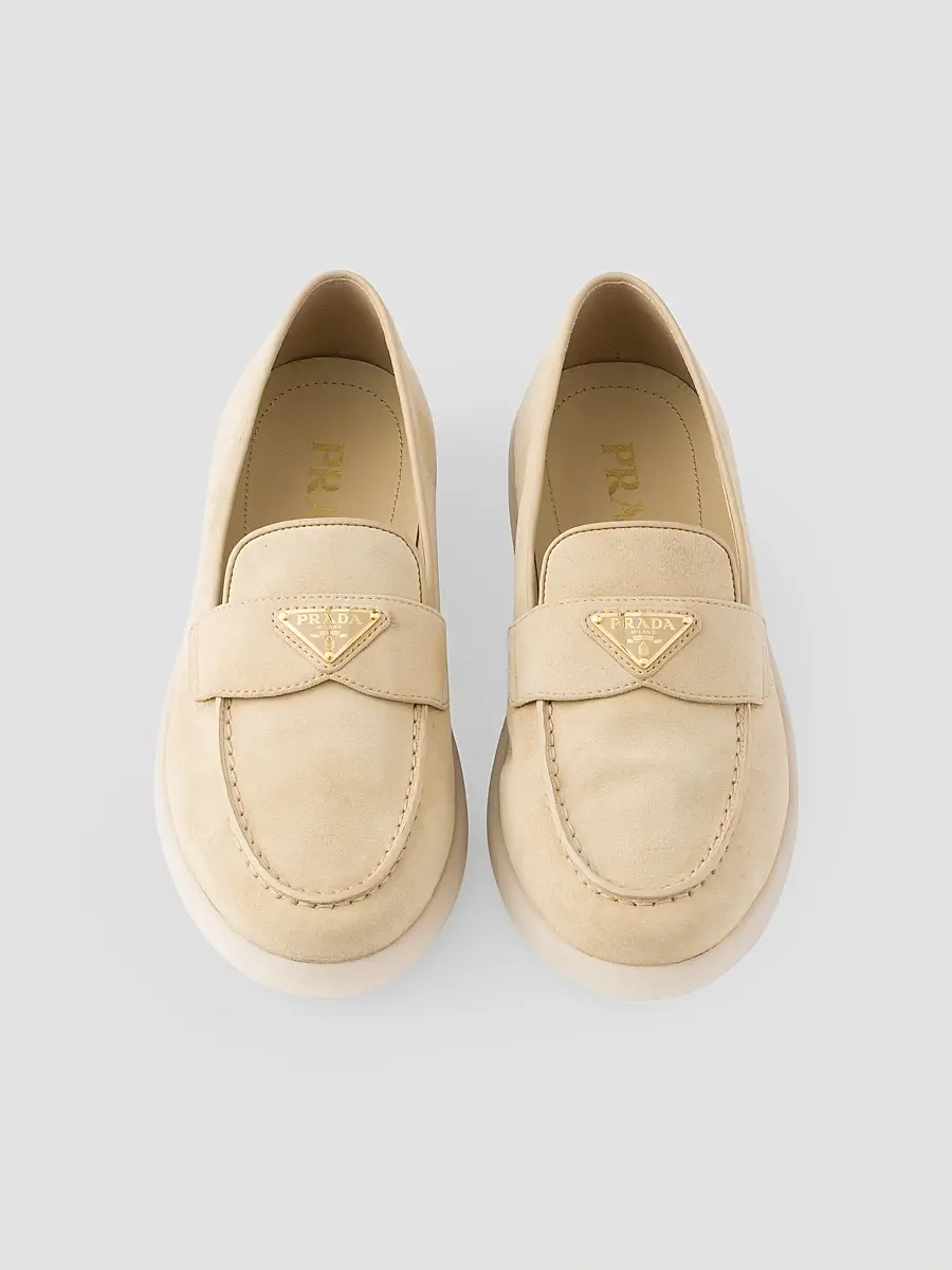 Prada Women's Suede Loafers | Thumbnail 2 Prada Women's Suede Loafers | Thumbnail 2